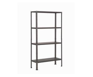 Scaffale 4 ripiani componibile H148 cm - Colore Grigio Martellato