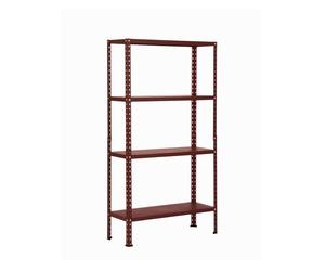 Scaffale 4 ripiani componibile H148 cm - Colore Marrone cioccolato