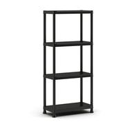 SCAFFALE 4 Ripiani PIENI Plus KIS Nero 60x30x135 cm