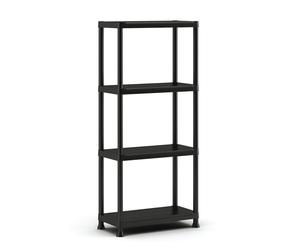 SCAFFALE 4 Ripiani PIENI Plus KIS Nero 60x30x135 cm