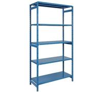 SCAFFALE 40 X 100 COMPONIBILE AD INCASTRO PRO-METAL VARI COLORI 5 RIPIANI