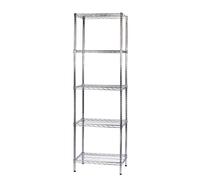 Scaffale 5 Ripiani 60x45x200 cm in Metallo Cromato Tosini