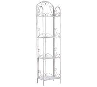 Scaffale a 4 ripiani metallo bianco 166 cm VALDIVIA