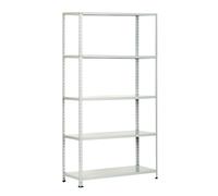 Scaffale a 5 Ripiani Acciaio Ripiano Metallico Completo Di Aste Set 5Pz ITALY