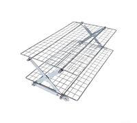 Scaffale a 5 ripiani in ferro per massimizzare lo spazio verticale con uso secondario come griglia di raffreddamento per la cottura (argento 2 strati)