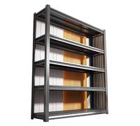 Scaffale a 5 ripiani, scaffalatura for garage, ripiani in metallo, ripiano regolabile for carichi pesanti | Acciaio for uso industriale, magazzino, cantina, officina(130x50cm/51.2x19.7in)