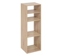 5five - scaffale a colonna a 4 scomparti mix n modul effetto rovere naturale