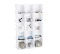 Scaffale a incastro Divisorio ambienti Libreria componibile Mobile multiuso