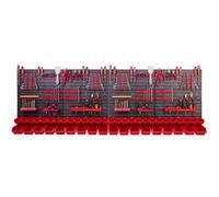 Scaffale a muro Scatole impilabili Portautensili Officina Tool Wall rosso 3 Set