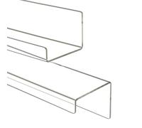 Scaffale A Muro Trasparente,2 Pezzi Rack Galleggiante In Acrilico Trasparente Senza Fori - Scaffale Decorativo Per Collezionabili - Per Casa Bagno Soggiorno Cucina Ufficio Shampoo Libri Foto Piante Co