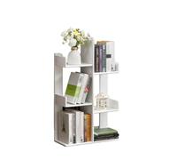 Scaffale ad albero a 3-5 livelli, scaffale verticale for libri, libreria stretta, design multistrato salva spazio, for riporre, CD e riviste(Color 4,3-tier)