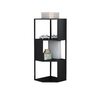 Scaffale ad Angolo a 3/4 Livelli, Libreria Irregolare Creativa, Scaffale for Libri in Ferro, Adatto for Conservare Libri, Album Fotografici, Oggetti Decorativi a Casa(Color-3,35x35x120cm)