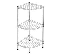 Scaffale ad Angolo Confortime 3 livelli Cromato (35 x 35 x 70 cm)