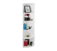 Scaffale ad angolo, mobiletto corridoio e cucina, decorativo per libri, angolare