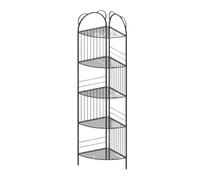 Scaffale ad angolo scaffale stabilimento stabilimento in metallo scaffale d'angolo libreria ad angolo ripiani per portataio porta portatrice per pianta per soggiorno bagno cucina per cucina da