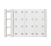 Scaffale Allungabile per Armadio Resistente all'Usura Pratico Senza Trapano Solido Larghezza 24 Cm Telescopico Divisorio per Mensole PP Tubo in Acciaio per Guardaroba (Lunghezza 38-55 cm / 15-21,7