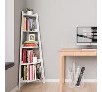 Scaffale Angolare a Forma Di Scala Con 5 Livelli, Libreria Multiuso