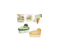 Scaffale angolare per lavello a ventosa, filtro angolare da appendere, con un design pressa-e-versare e funzione di pulizia automatica, adatto per raccogliere detriti alimentari in cucina (verde+