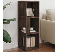 Scaffale angolare per libri, armadietto angolare, credenza angolare, adatto per ufficio, studio, soggiorno, camera da letto, effetto quercia, 33 x 33 x 100 cm, in legno