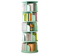 Scaffale angolare rotante a 5 ripiani, libreria multifunzionale a 360 gradi per camera da letto, soggiorno e ufficio domestico