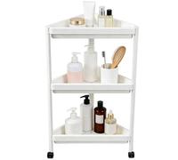 Scaffale Angolare Stand - Organizzatore Mobile Multifunzionale Con Ruote | Ripiani Triangolari Di Stoccaggio - per Libri Vasi per Piante Articoli da Toeletta Bottiglie Condimenti Soggiorno Camera da