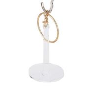 Scaffale aperto Porta filato portatile da polso per filato per uncinetto e maglia Supporto per filato per filato grande o piccolo (Clear, A)