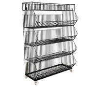 Scaffale autoportante con ripiani multipli, ideale per esporre e organizzare in cucina e veranda