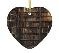 Scaffale Biblioteca Libri Artefatti Magici Buio Christmas Party Bomboniere Ornamenti Di Albero Di Natale Con Cordino Addobbi Per Natale Ceramica Ciondoli Decorazione Albero Di Natalizia