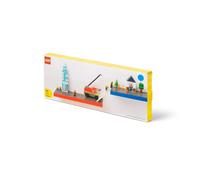 Room Copenhagen Lego - Mensola da parete con 3 pannelli, 38,5 x 2,5 x 15 cm, colore: Blu