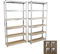 Scaffale Carico Pesante Cantina 200x100x30 Mensola-Documenti Lagerregal 2er Set