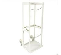 Scaffale cilindrico mobile con ruote per un facile trasporto in ambienti industriali