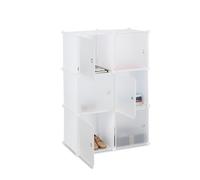 Scaffale componibile con 6 ante 4 scomparti Facile montaggio Scaffale modulare