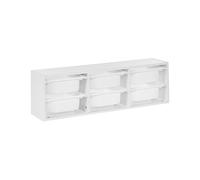 Scaffale con 6 cassetti Scatole cameretta in plastica bianco Tobin