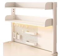 Scaffale con morsetto regolabile su 2/3 ripiani, organizer da scrivania per accessori da tavolo e dispositivi con vassoio portaoggetti sopra o sotto la scrivania