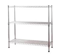 SCAFFALE CON PIEDINI BRIXO MANHATTAN 3 PIANI H.90CM