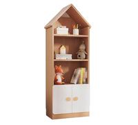 Scaffale Creativo, Libreria Con Espositore Da Pavimento Indipendente, Scaffale For Libri Illustrati In Legno For La Casa, Salvaspazio, Adatto For Il Soggiorno Della Camera Da Letto Studio(4 Layers)