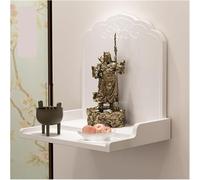 Scaffale da appendere alla parete in legno, moderno tavolo per santuari, scaffale a pagoda in stile cinese, perfetto per la decorazione della casa e la pratica spirituale