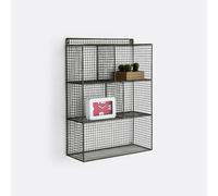 Scaffale da appendere in metallo, 5 vani, AREGLO Grigio TU