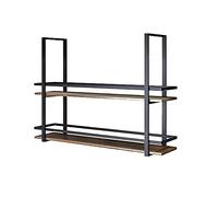 Scaffale da appendere per vino montato a soffitto con ringhiera Elegante portabottiglie per vino per la decorazione domestica Soluzione salvaspazio per conservare il vino