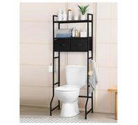 Scaffale da bagno autoportante a 3 ripiani, con contenitori, salvaspazio, per piccoli bagni, 65 x 28 x 161,5 cm, massimizza lo spazio e la nizzazione