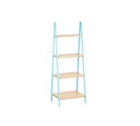 Scaffale da Bagno Berilo Azzurro Naturale 40 x 109,3 x 30 cm