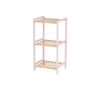 Scaffale da Bagno Berilo Rosa Naturale 35 x 30 x 70 cm 35,2 x 70 x 30,2 cm