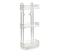 Scaffale da Bagno Berilo Trasparente Argentato