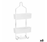Scaffale da Bagno Berilo W7072 - 382 Bianco Metallo Plastica 28 x 60 x 14 cm