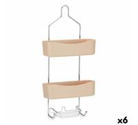Scaffale da Bagno Berilo W7072 - 384 Beige Metallo Plastica 28 x 60 x 14 cm [