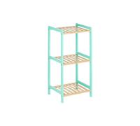 Scaffale da Bagno Berilo WR5503-3-466 Naturale Menta 35 x 30 x 70 cm