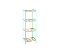 Scaffale da Bagno Berilo WR5503-4-461 Naturale Menta 35 x 30 x 100 cm