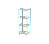 Scaffale da Bagno Berilo WR5503-4-462 Azzurro Naturale 35 x 30 x 100 cm