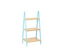 Scaffale da Bagno Berilo WR5504-3-433 Azzurro Naturale 40,3 x 81,5 x 30 cm