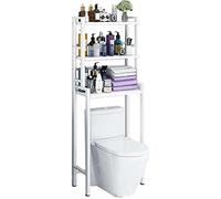 Scaffale da bagno in acciaio inox a 3 ripiani, salvaspazio, design bianco compatto per un bagno efficiente e facile accesso